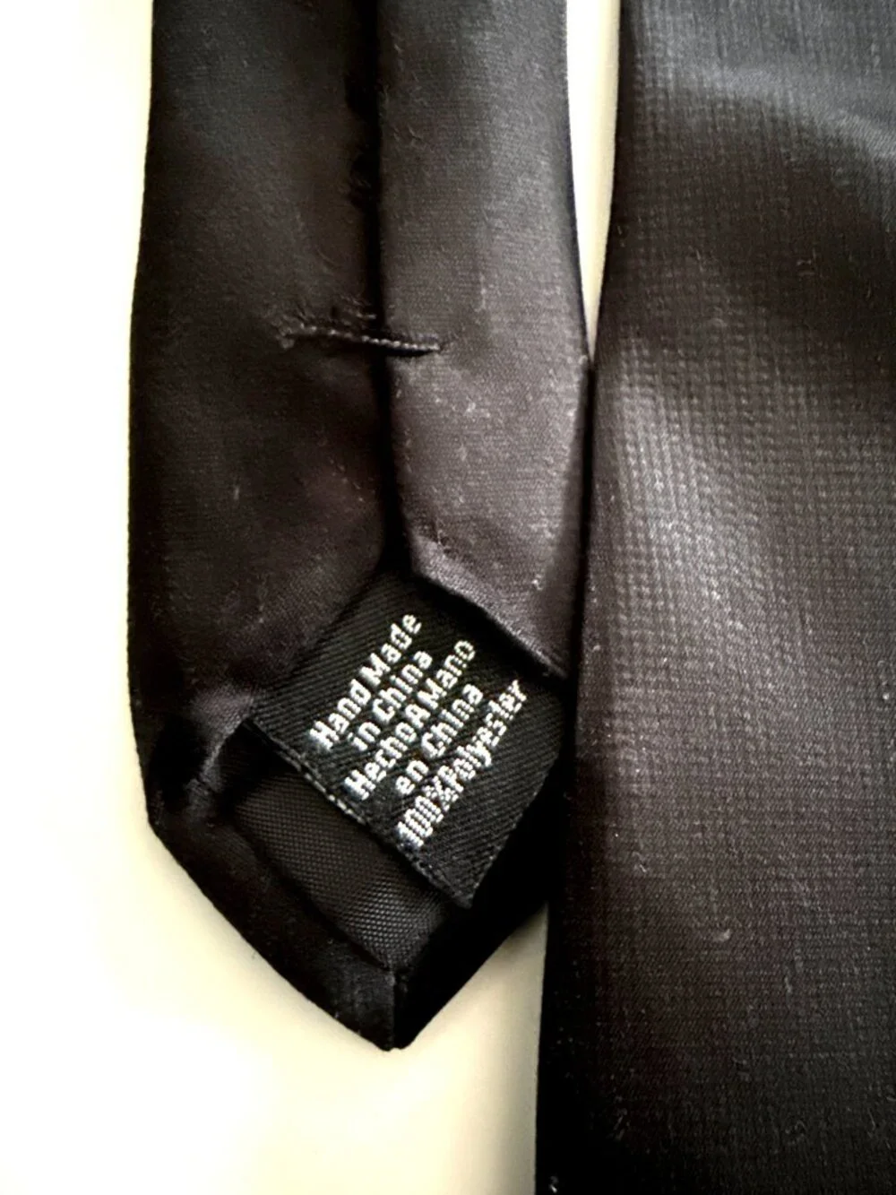 Dockers Mens Black Stain-Resistant Tie Handmade In China 100% Polyester